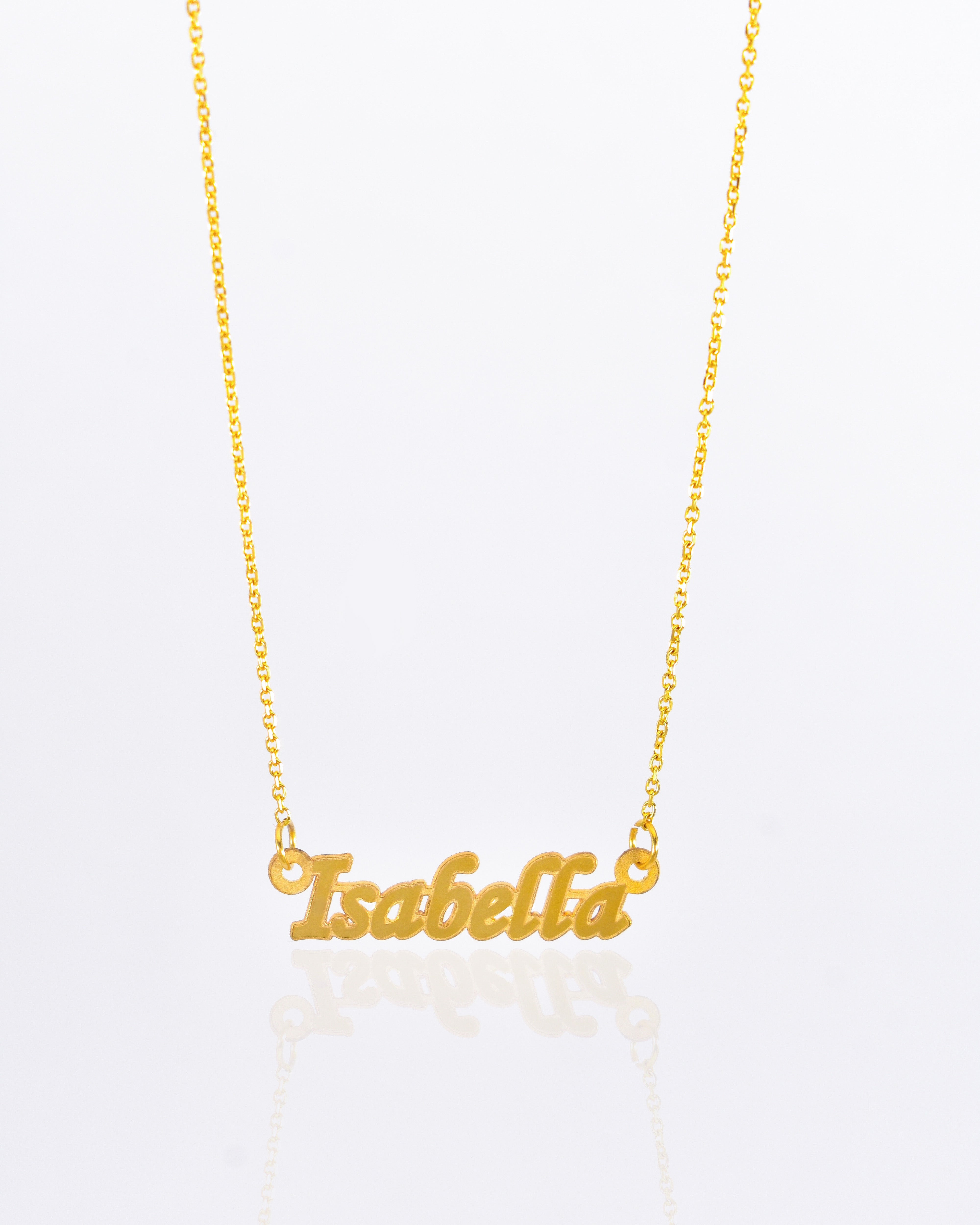 Fancy name necklace sale